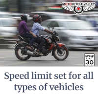 Speed limit guideline on all types of vehicles